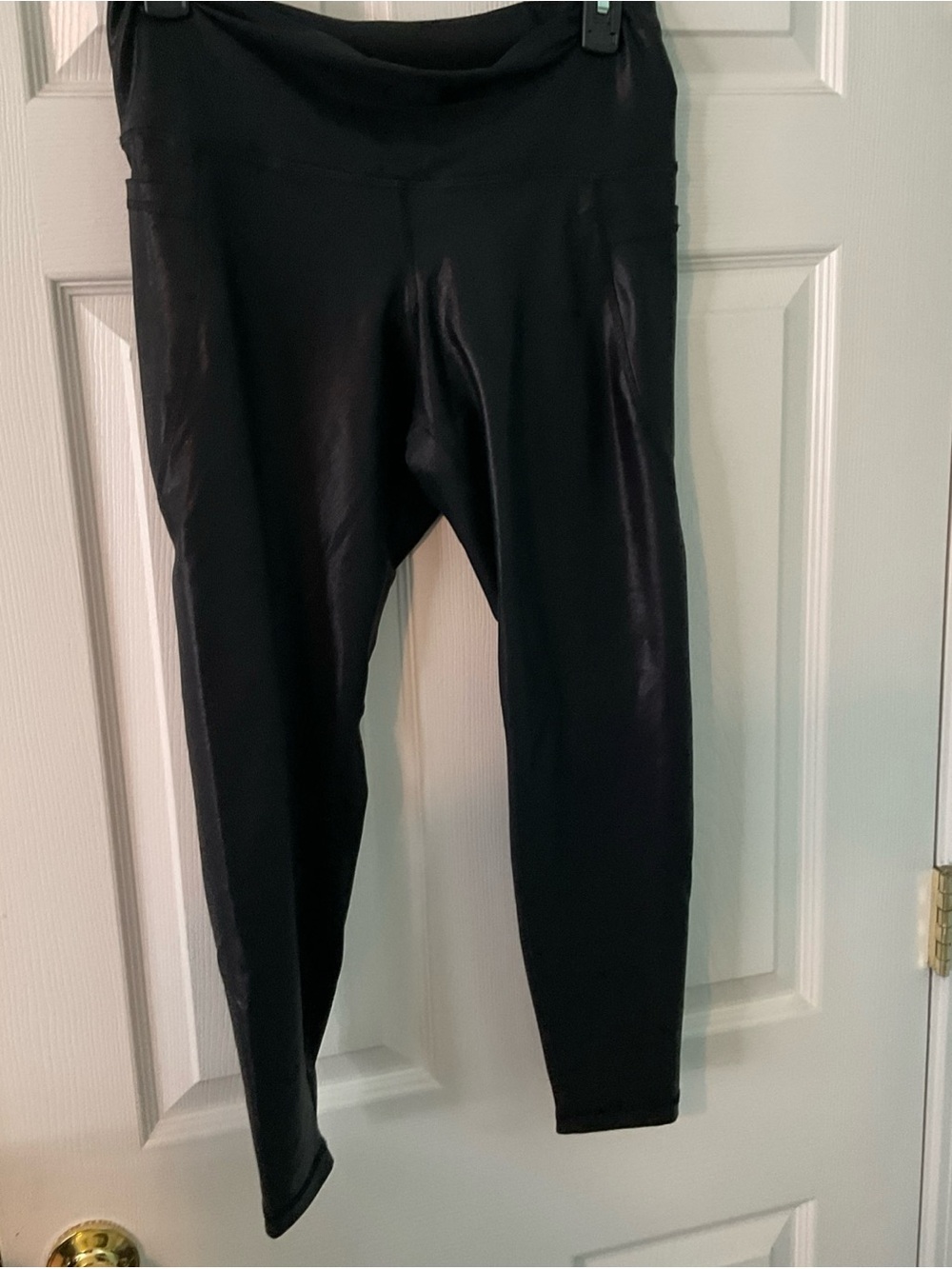 Old Navy Black Shimmer High-Rise Active Leggings